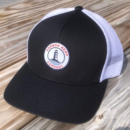 Harbor Hemp blue and white hat