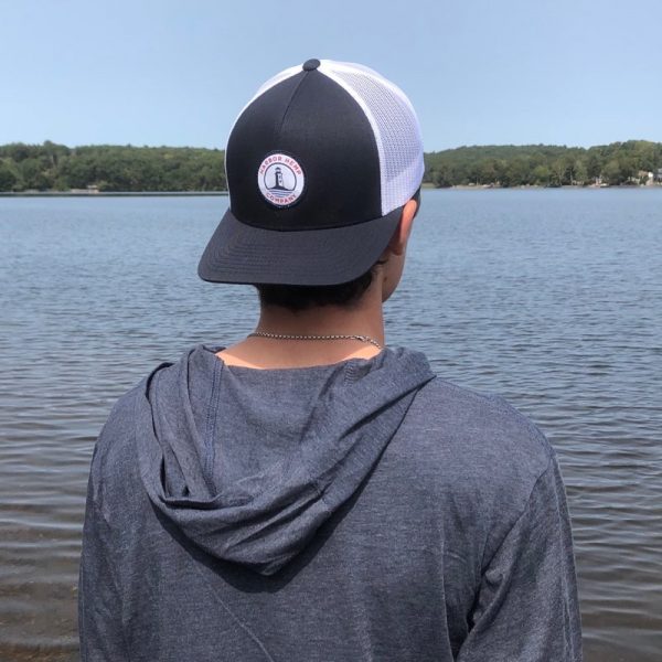 Harbor Hemp blue and white hat