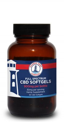 Harbor Hemp Company Bottles 2020 CBD Full Spectrum Capsules Home Page Bottle